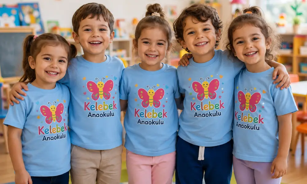 Anaokulu, kreş ve okul tişört baskı – öğrenci ve öğretmen grupları