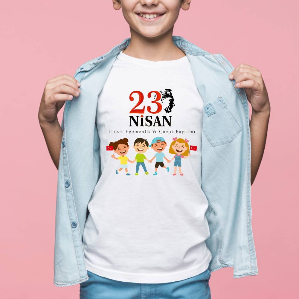 23 Nisan Ulusal Egemenlik ve Çocuk Bayramı Tişörtü