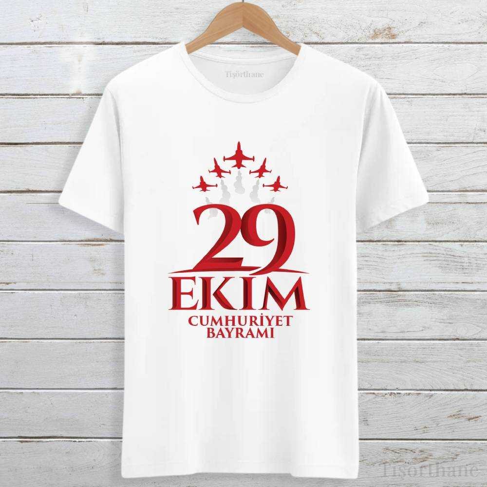29 Ekim Cumhuriyet Bayramı Baskılı Unisex Tişört