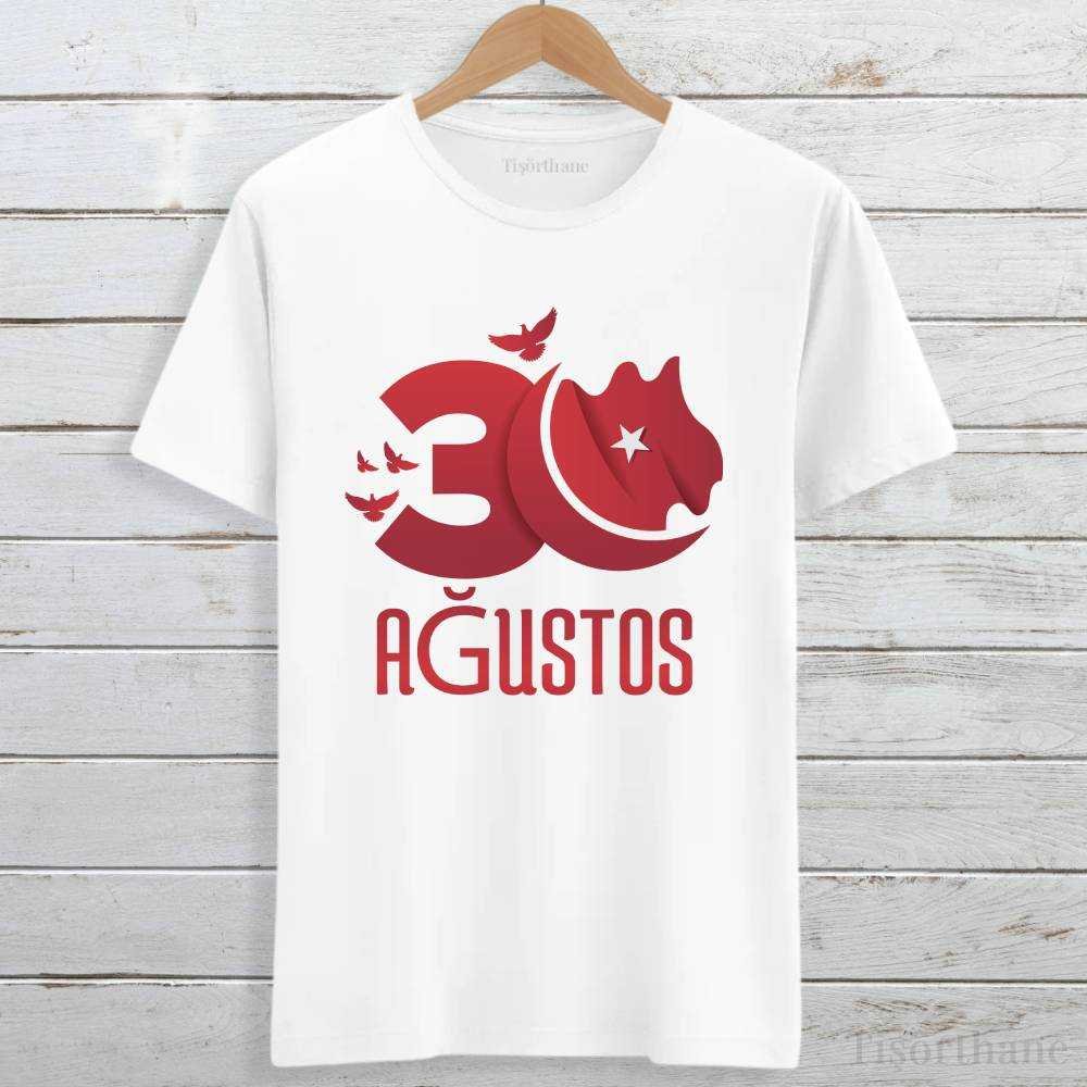 30 Ağustos Zafer Bayramı Baskılı Unisex Tişört