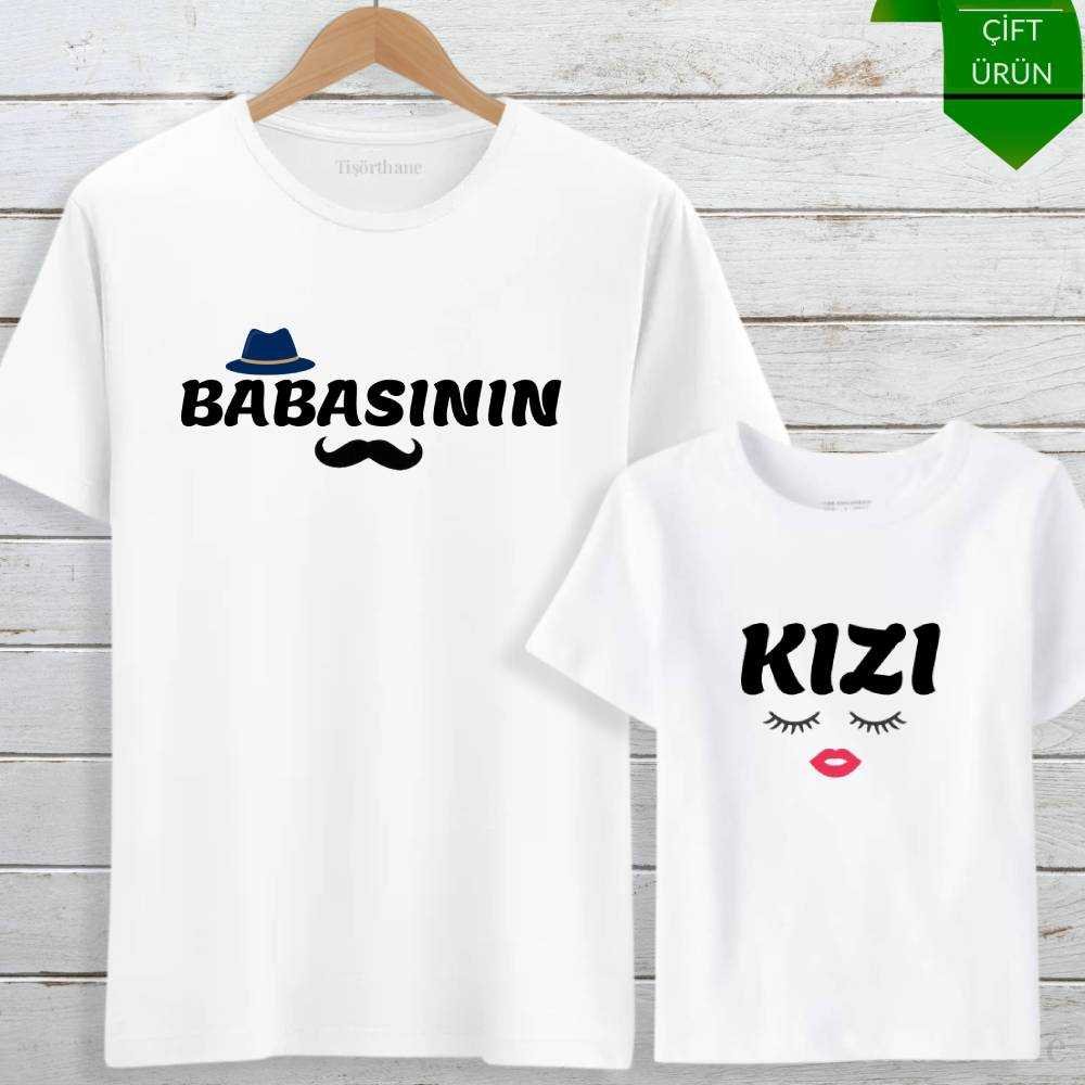 Babasının Kızı Tasarımlı Baba Kız Tişört Kombini