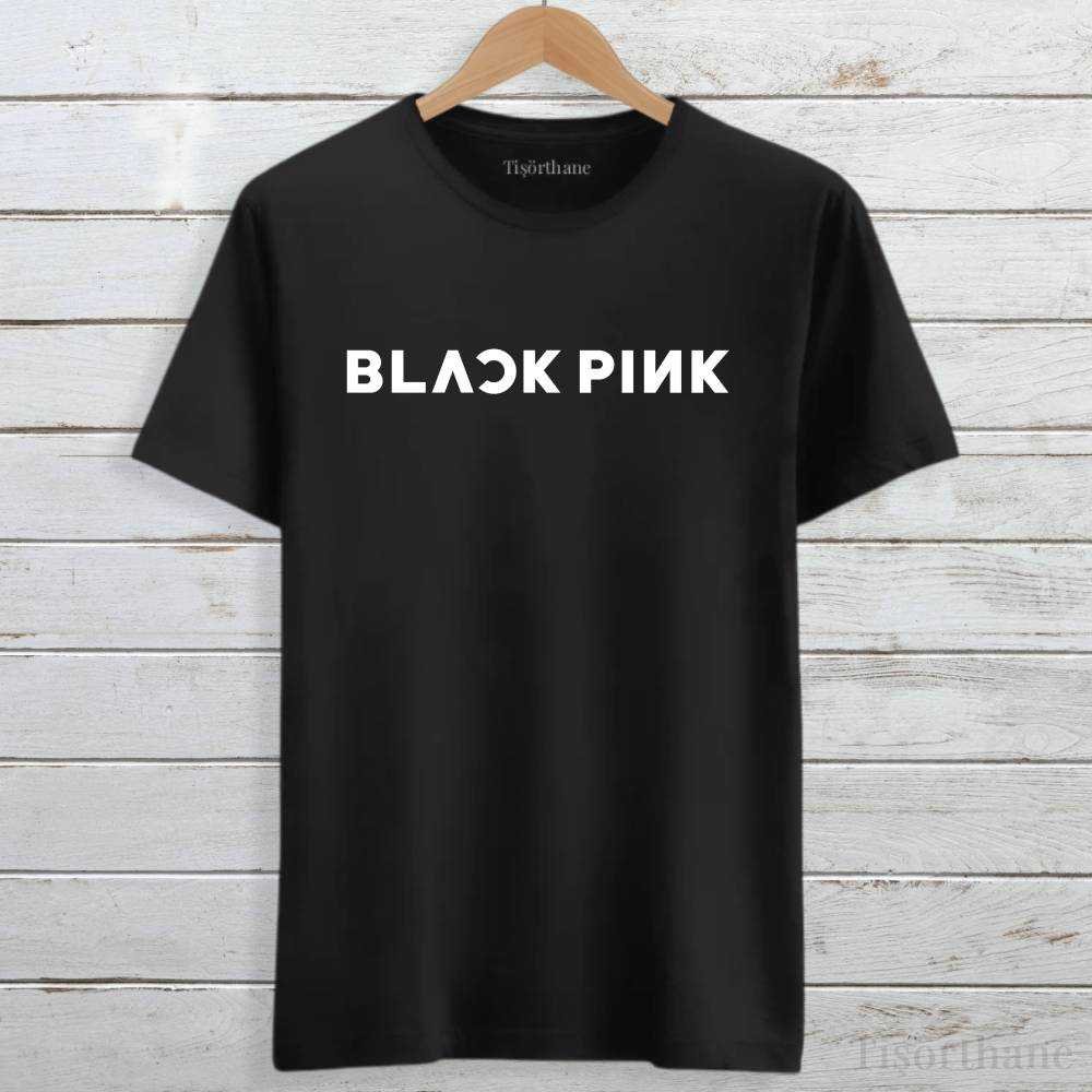 Blackpink Minimal Logo Baskılı K-Pop Fan Tişörtü