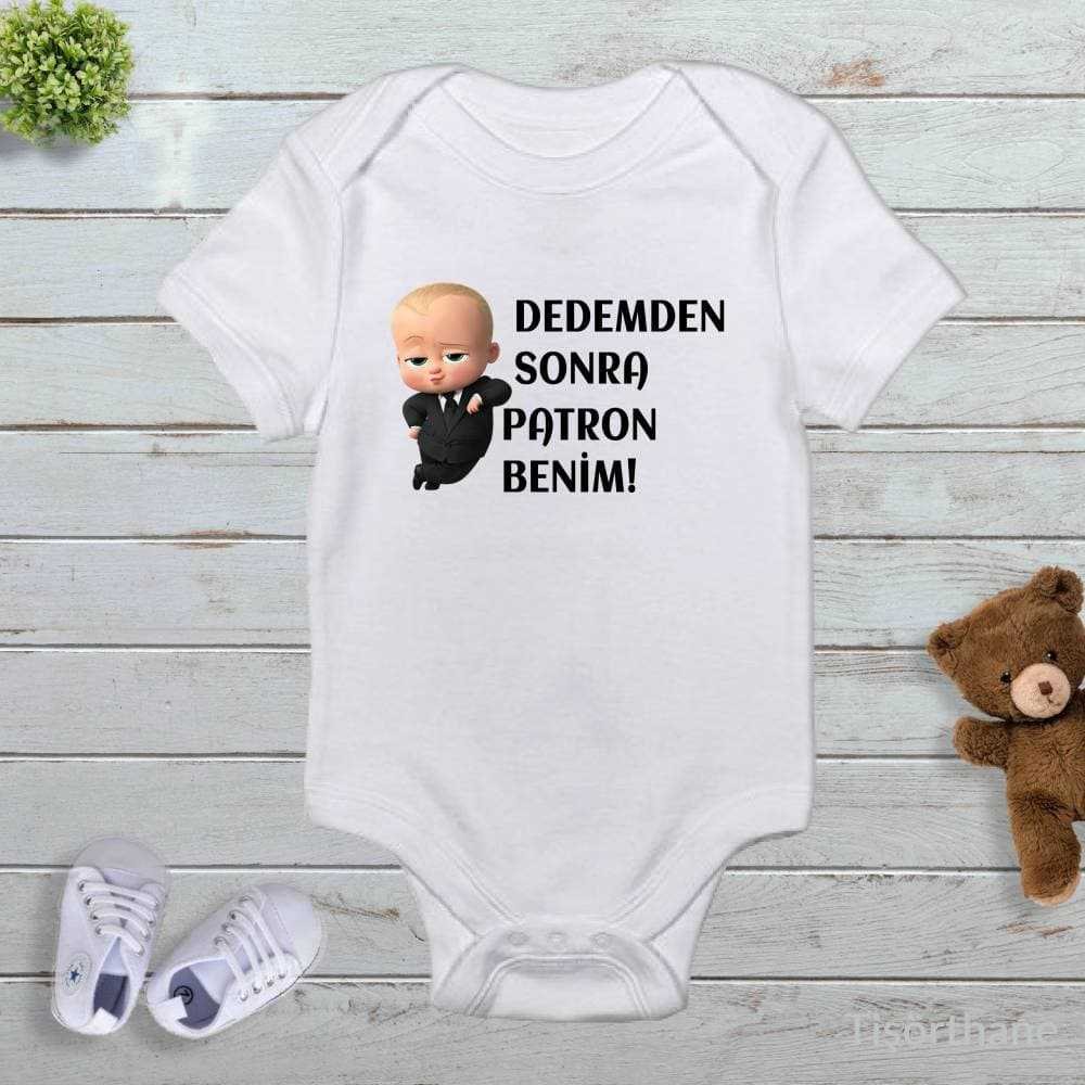 Dedemden Sonra Patron Benim Baskılı Sevimli Zıbın