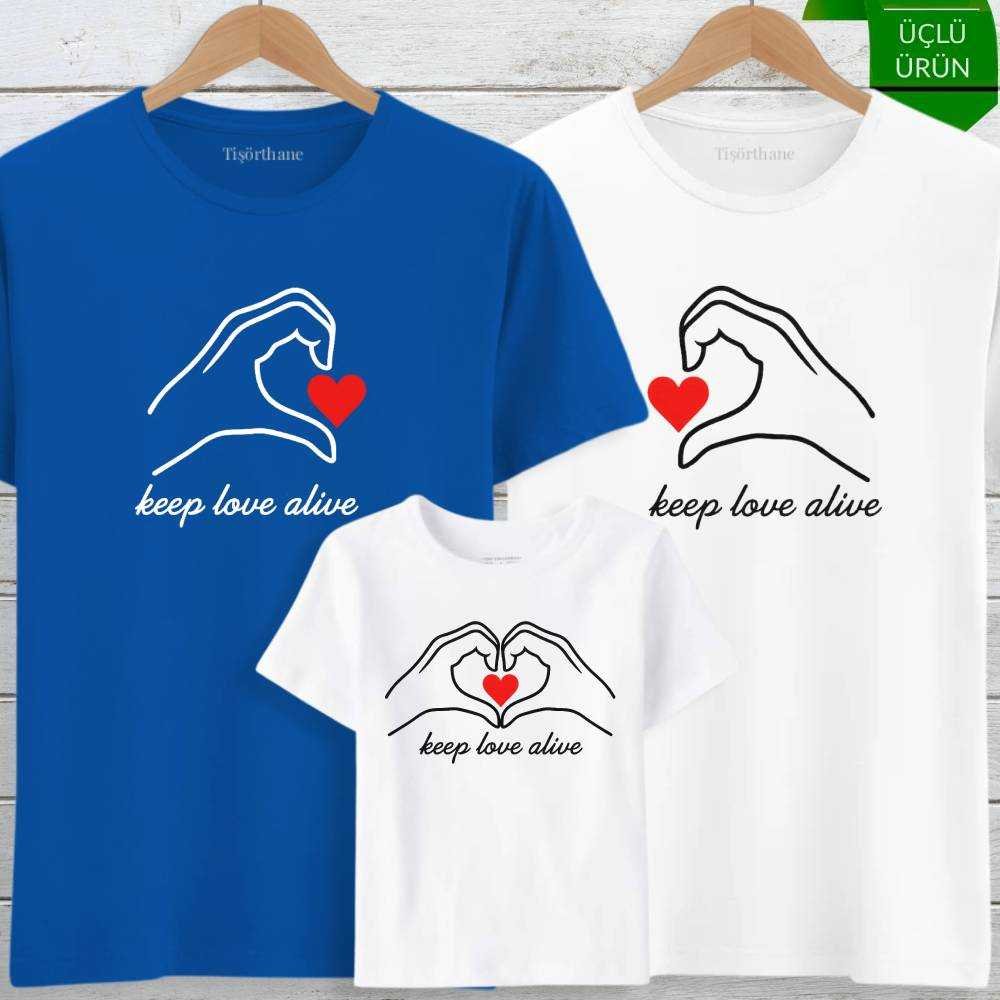 Keep Love Alive, Kalp Tasarımlı Üçlü Aile Kombini