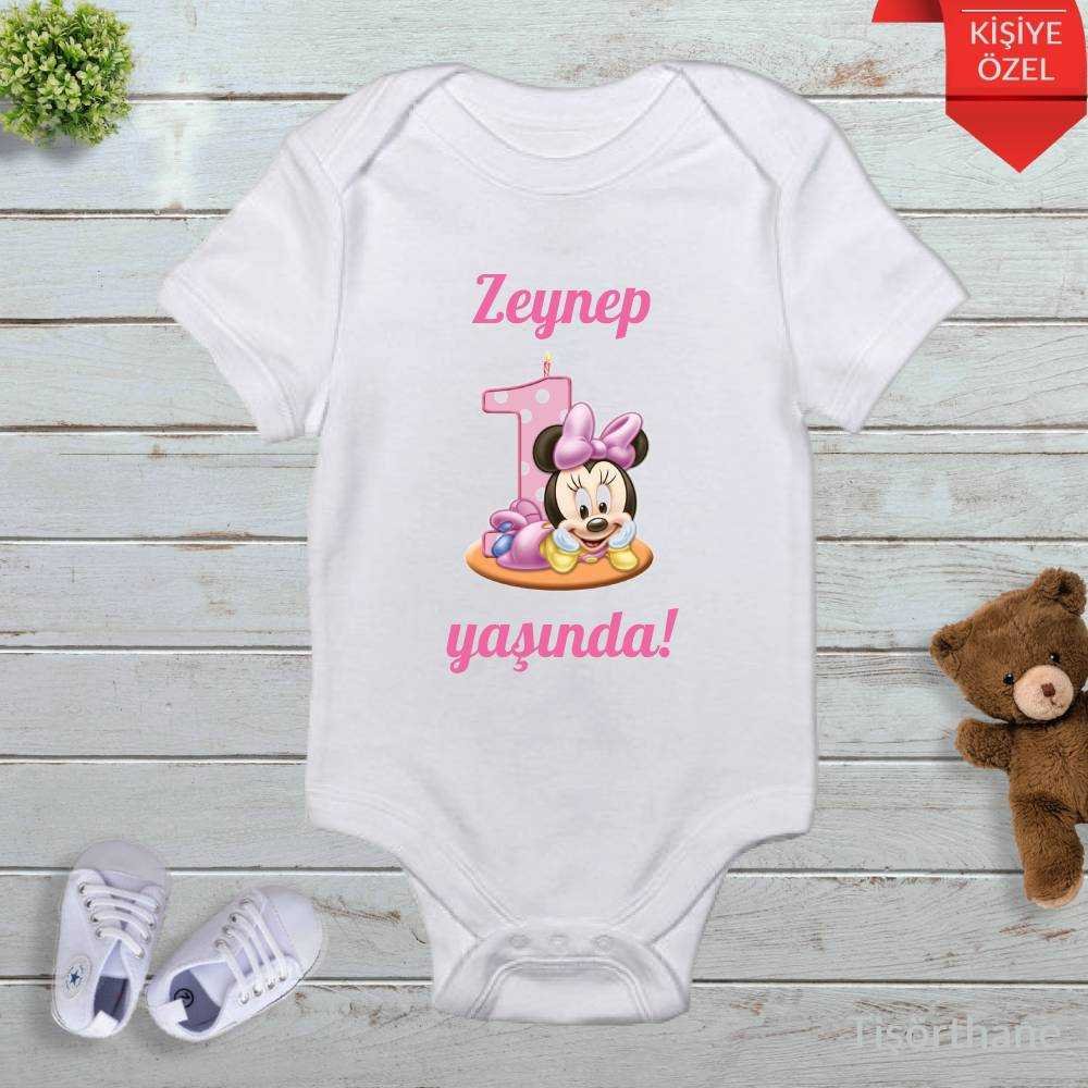 Kız Bebek İçin İsme Özel Aylık Zıbın Seti (12 Ay)