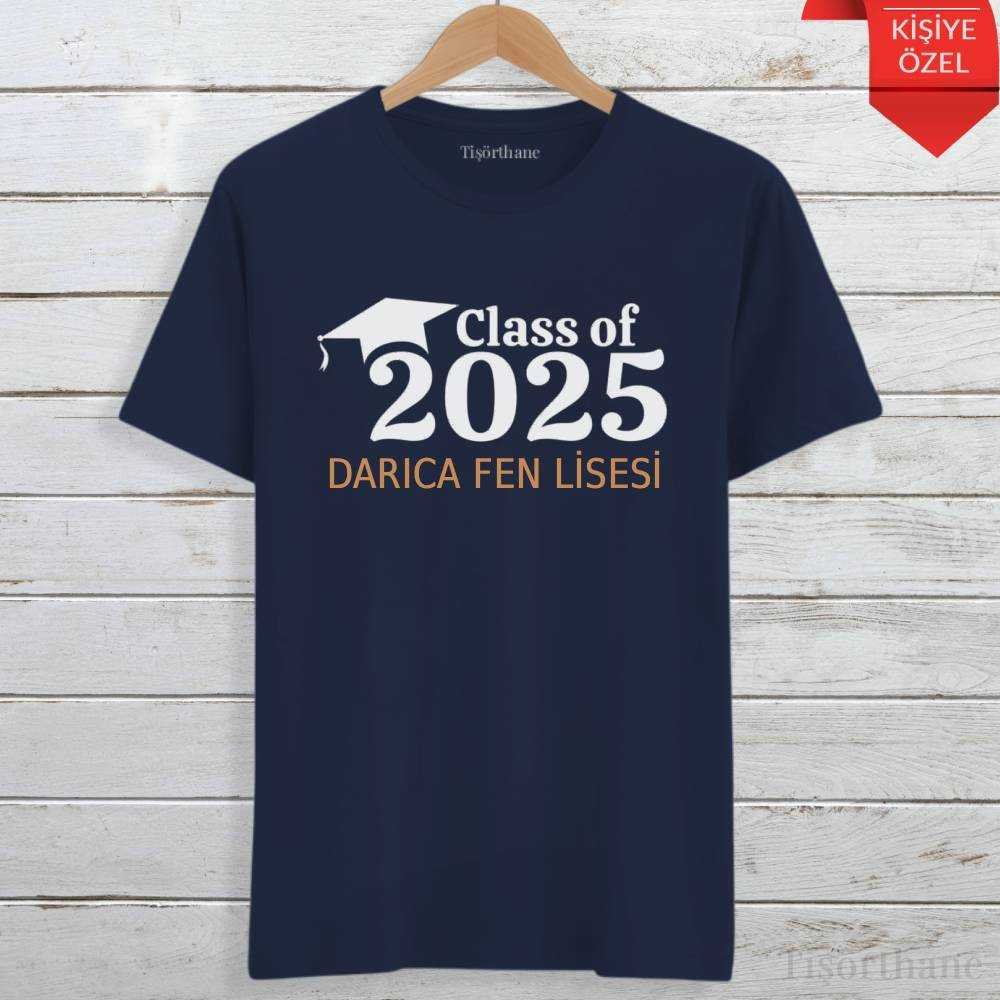 Okul İsmine ve Yıla Özel, Class Of Tasarımlı Mezuniyet Tişörtü