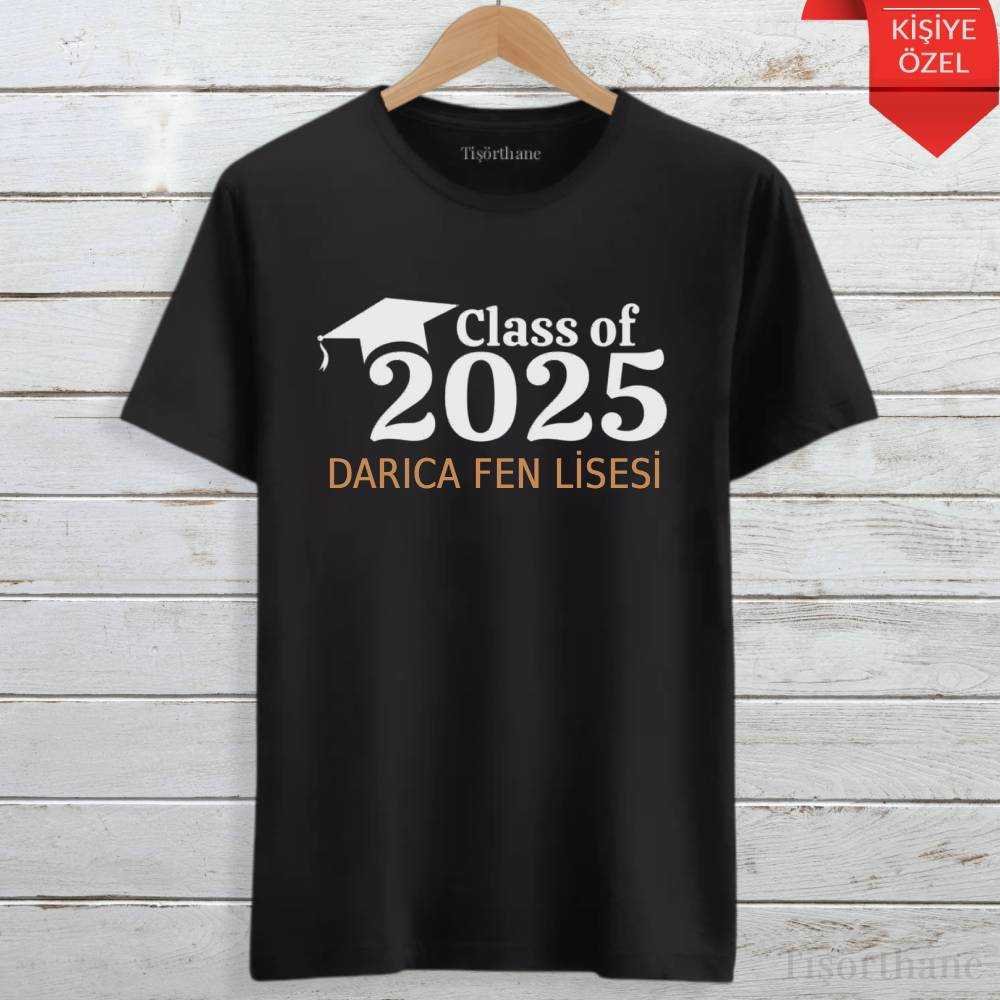 Okul İsmine ve Yıla Özel, Class Of Tasarımlı Mezuniyet Tişörtü