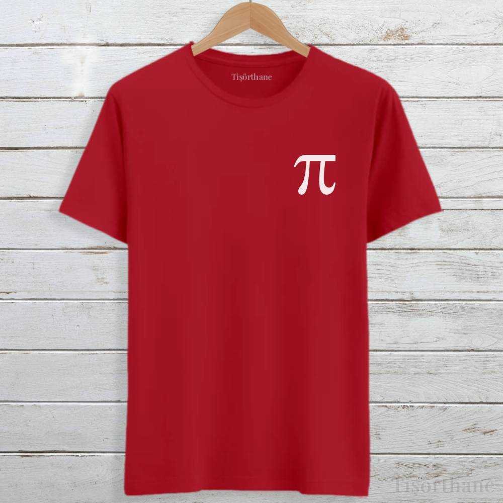 Pi Tutkusu Matematik Aşkı Tasarımlı Baskılı Tişört