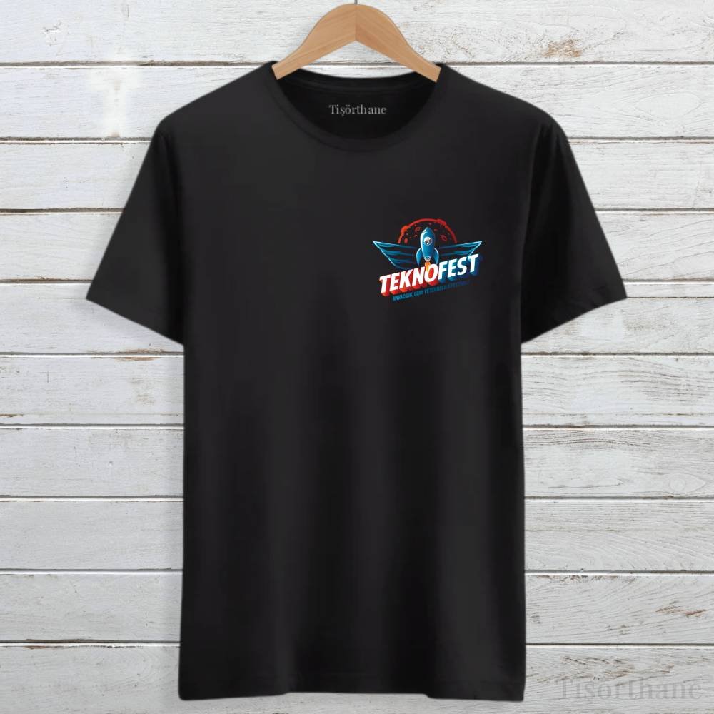 Teknofest Logo Baskılı Promosyon Tişört