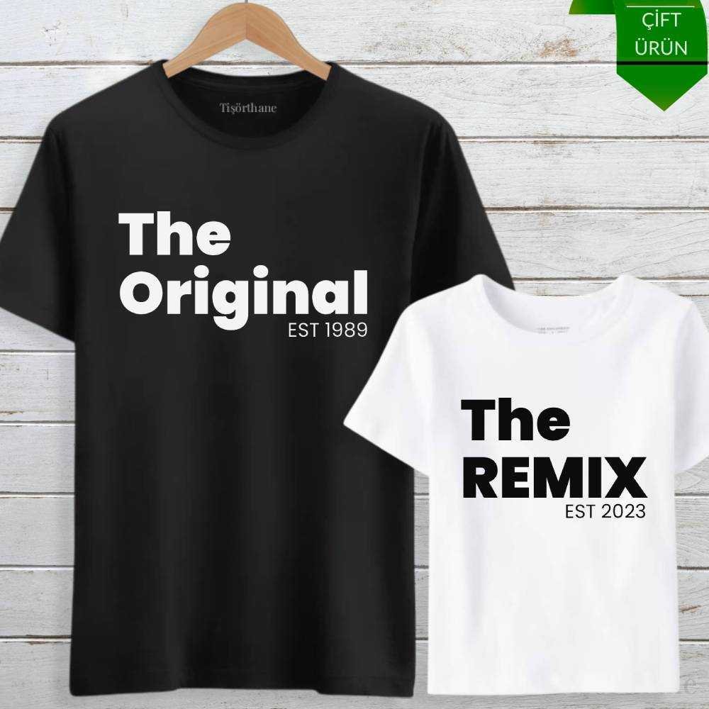 The Original, The Remix Baskılı Baba Oğul Tişört Kombini
